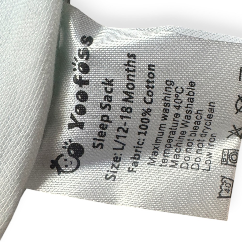 NWT Yoofoss Baby Sleep Sack 2 Pack 100% Cotton 12-18 Months Large - Picture 7 of 7